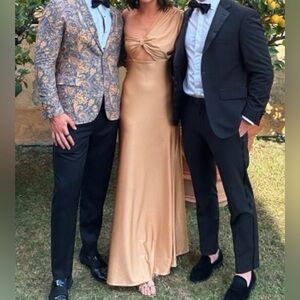 Gold Azulu One Shoulder Gown